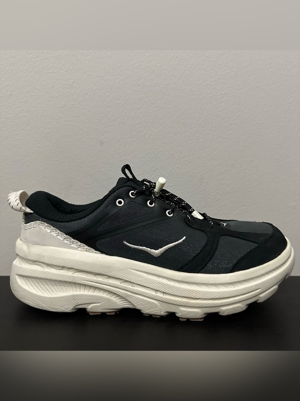 Hoka One One Bondi B3LS Black Alabaster - 1155351-BKLB Mens 9 Womens 10.5